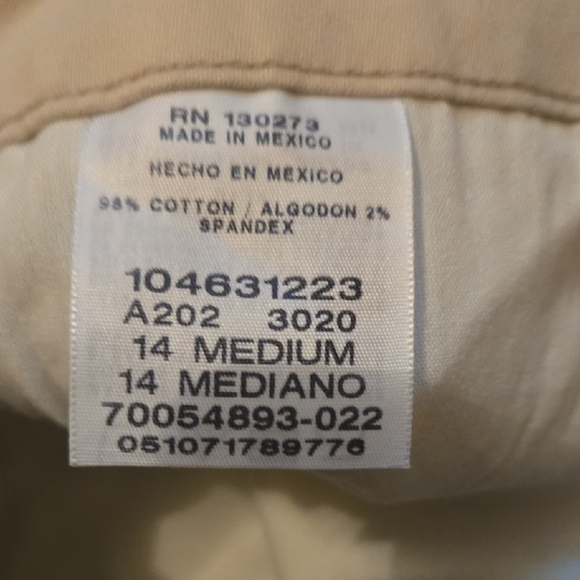 Lee Women's Straight Leg Pants in Light Tan - Picture 6 of 8